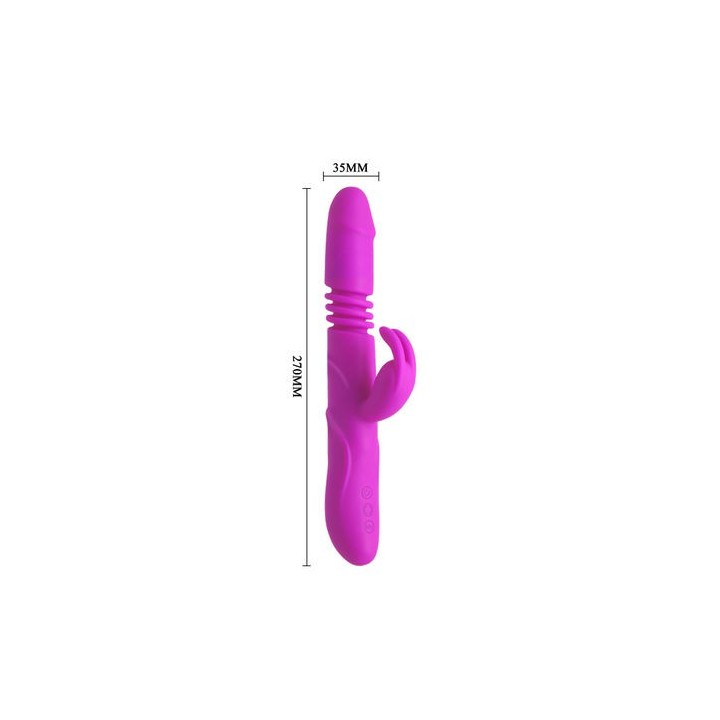 VIBRADOR RABBIT SILICONA RECARGABLE SISTEMA UP&DOWN Y ROTACIÓN