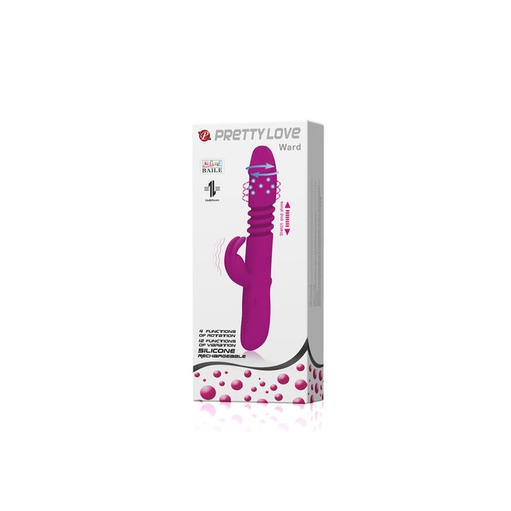 VIBRADOR RABBIT SILICONA RECARGABLE SISTEMA UP&DOWN Y ROTACIÓN