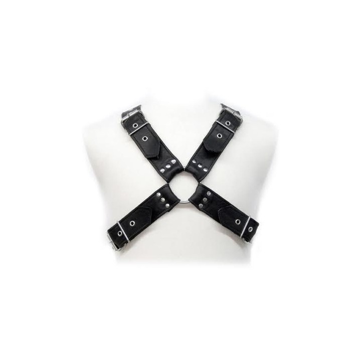 ARNÉS BDSM LEATHER BODY BUCKLES HARNESS