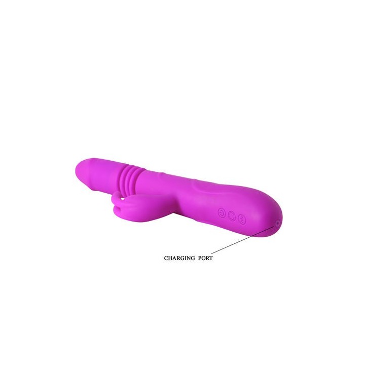 VIBRADOR RABBIT SILICONA RECARGABLE SISTEMA UP&DOWN Y ROTACIÓN
