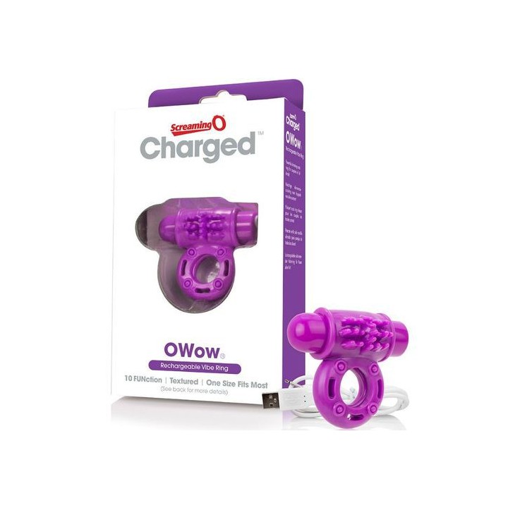 OWOW RECHARGEABLE VIBE RING ANILLO VIBRADOR USB
