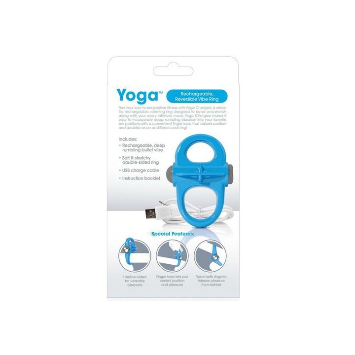 YOGA RECHARGEABLE REVERSIBLE VIBE RING ANILLO USB