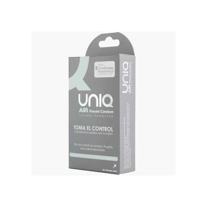 Uniq - Air Preservativo Femenino sin Latex 3 Unidades