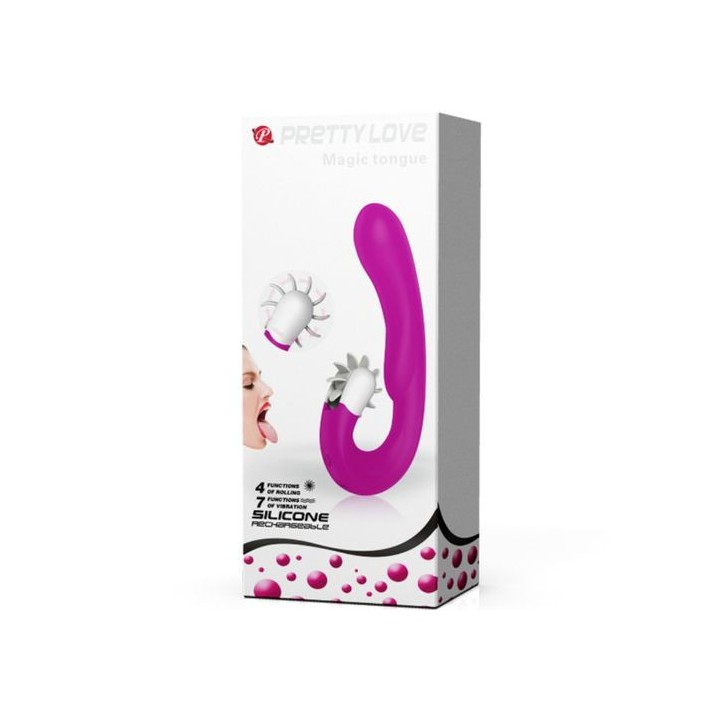 PRETTY LOVE MAGIC TONGUE VIBRADOR ROLLING SILICONA USB