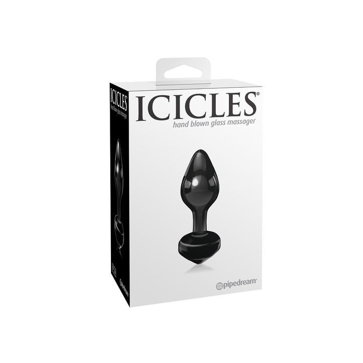 ICICLES PLUG TAPÓN VIDRIO NEGRO