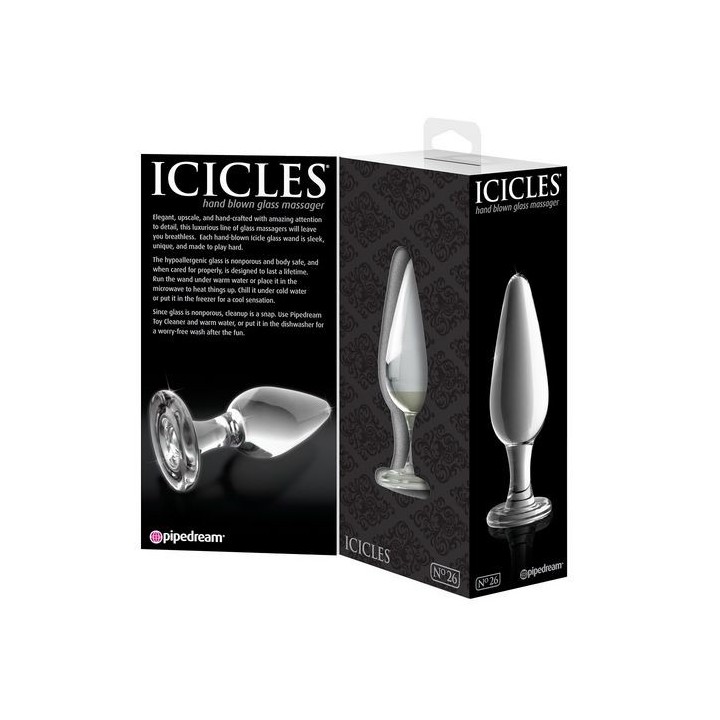 ICICLES HAND BLOWN GLASS PLUG TAPÓN VIDRIO