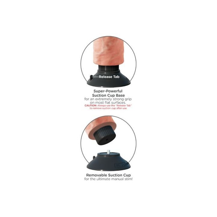 KING COCK DILDO VIBRADOR CON VENTOSA 25.5CM