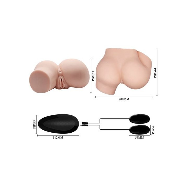 CRAZY BULL MASTURBADOR VAGINA Y ANO CON VIBRADOR