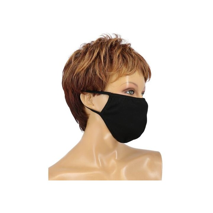 MASCARILLA REUTILIZABLE ALGODÓN COTTON MASK BLACK