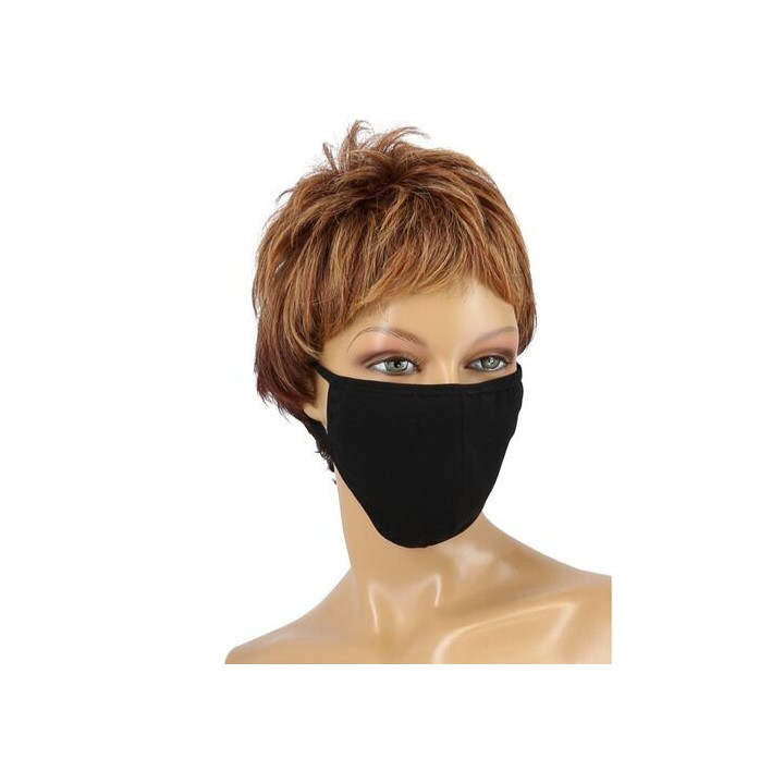 MASCARILLA REUTILIZABLE ALGODÓN COTTON MASK BLACK
