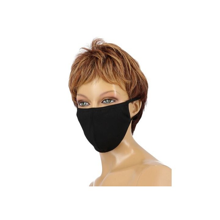 MASCARILLA REUTILIZABLE ALGODÓN COTTON MASK BLACK