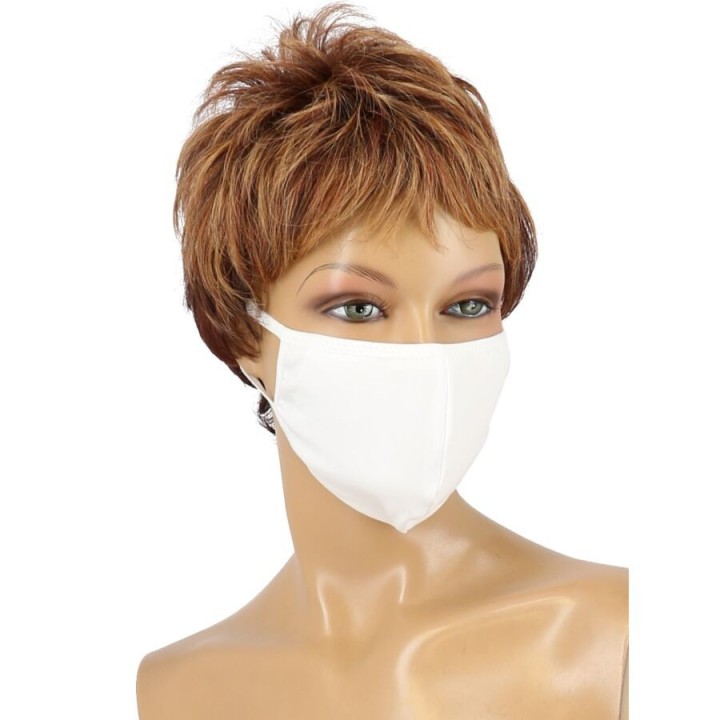 COTTON MASK WHITE MASCARILLA ALGODÓN REUTILIZABLE
