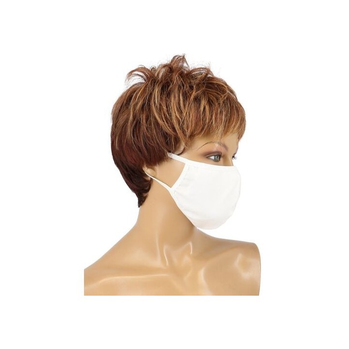 COTTON MASK WHITE MASCARILLA ALGODÓN REUTILIZABLE