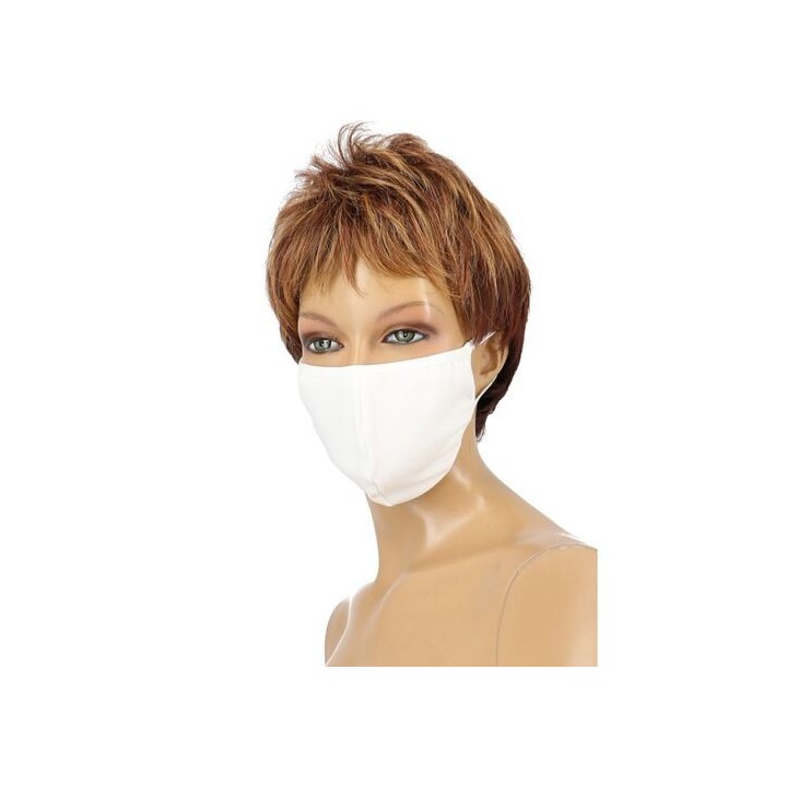 COTTON MASK WHITE MASCARILLA ALGODÓN REUTILIZABLE
