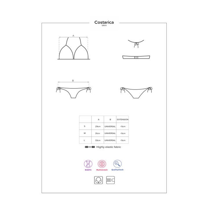 OBSESSIVE SWIMWEAR COSTARICA BIKINI AZUL T. S