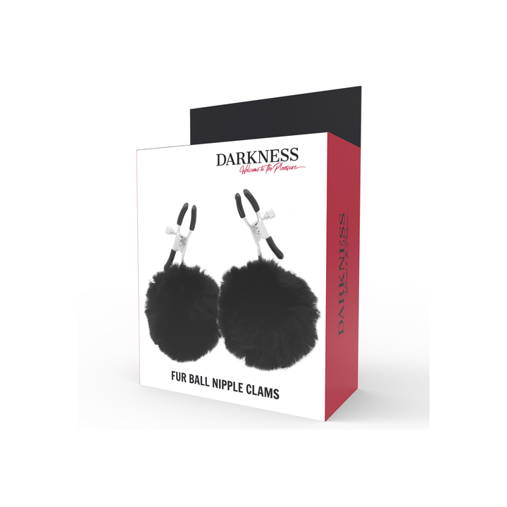 Darkness - Pinzas para Pezones con Pompones 1