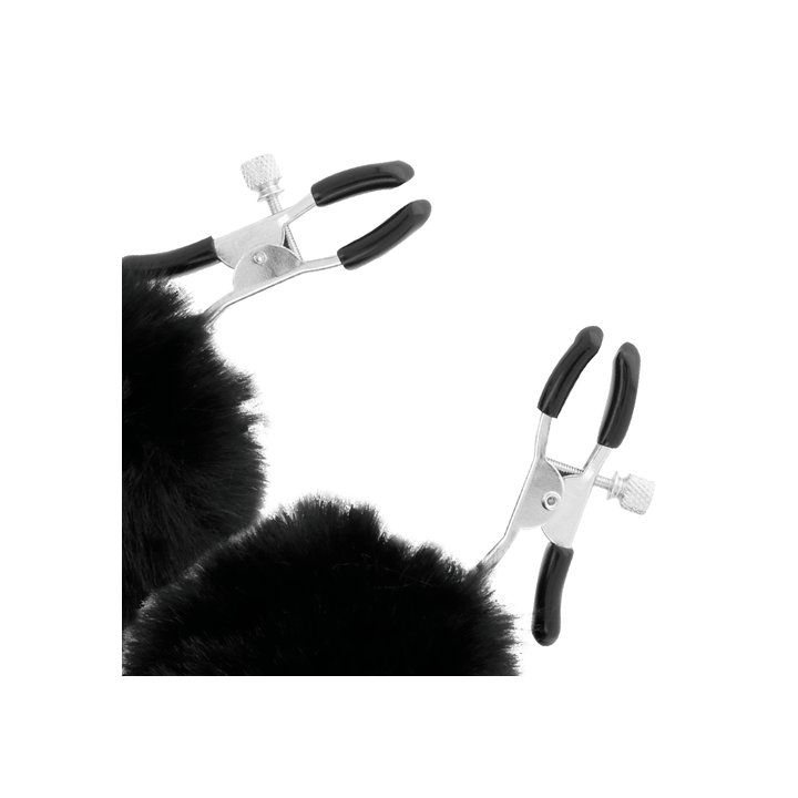 Darkness - Pinzas para Pezones con Pompones 1