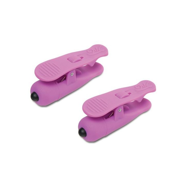 FETISH WIRELESS VIBRATING NIPPLE CLAMPS PINZAS CON VIBRADOR