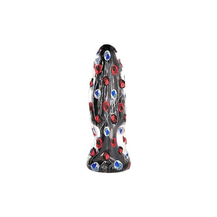 ALL BLACK PLUG ANAL DILDO 35 CM.