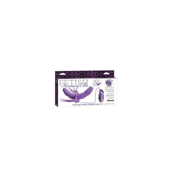 FETISH ELITE VIBRATING DOUBLE STRAP ON ARNES DOBLE