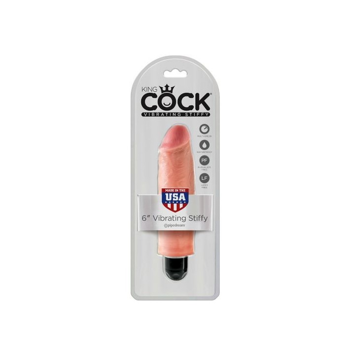 KING COCK STIFFY VIBRADOR REALISTICO 15.24CM