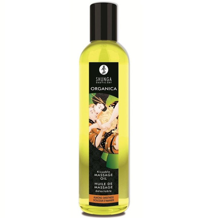 SHUNGA ORGANICA MASSAGE OIL ACEITE MASAJE ERÓTICO ALMENDRA DULCE 250 ML