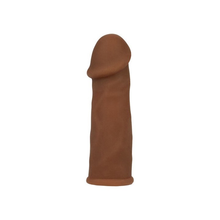 PENIS EXTENDER FUNDA ALARGADORA FLEXIBLE MARRÓN
