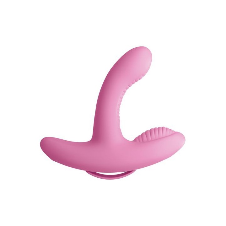 MASAJEADOR VIBRADOR DUAL RECARGABLE USB SILICONA CONTROL REMOTO