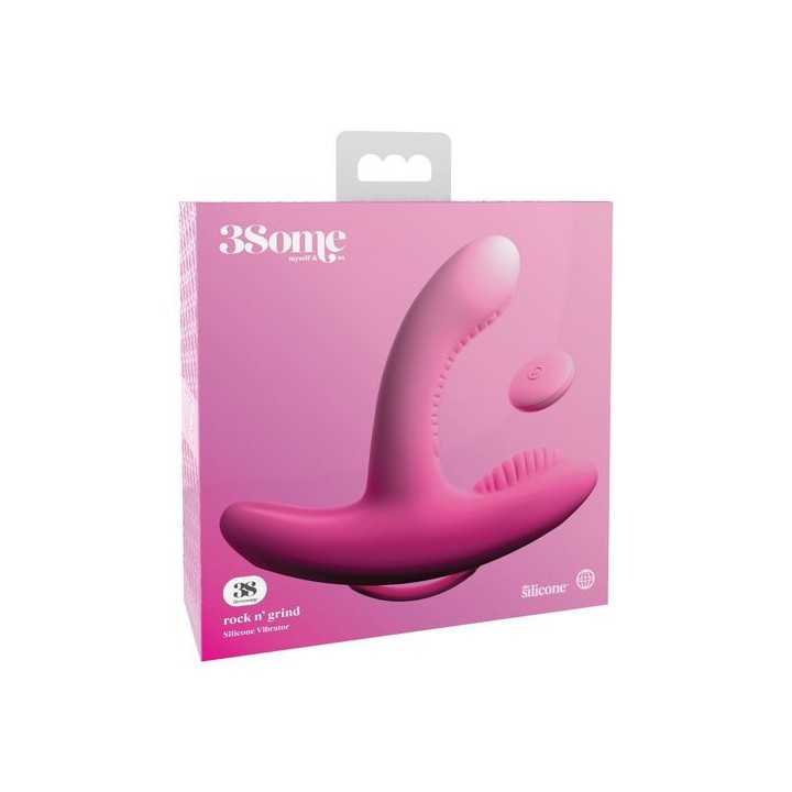 MASAJEADOR VIBRADOR DUAL RECARGABLE USB SILICONA CONTROL REMOTO