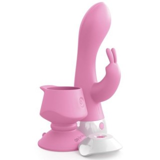 VIBRADOR RABBIT MULTIFUNCIÓN CONTROL REMOTO Y VENTOSA DESMONTABLE