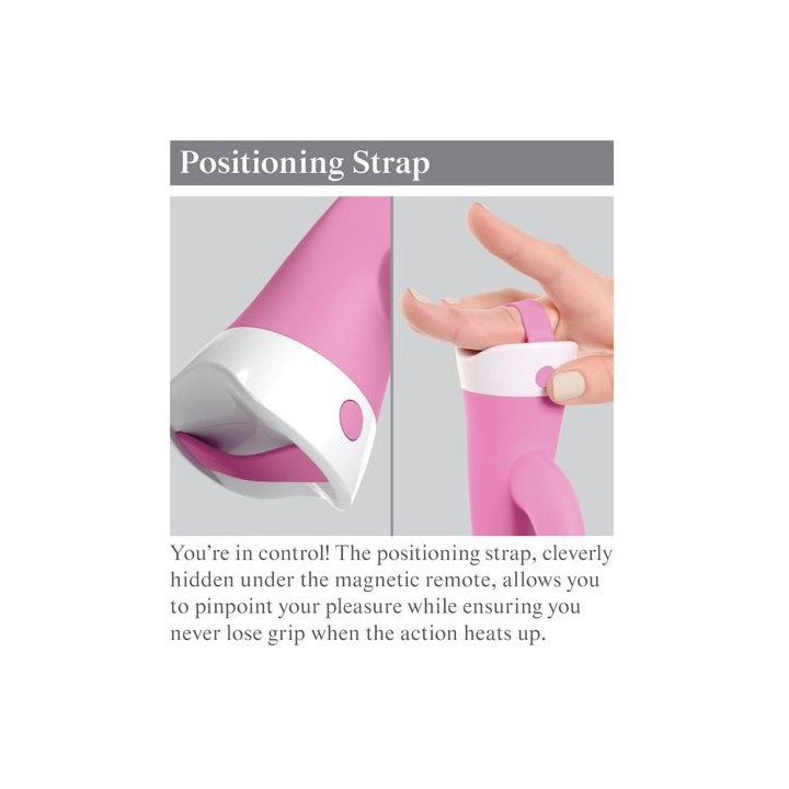 VIBRADOR RABBIT MULTIFUNCIÓN CONTROL REMOTO Y VENTOSA DESMONTABLE