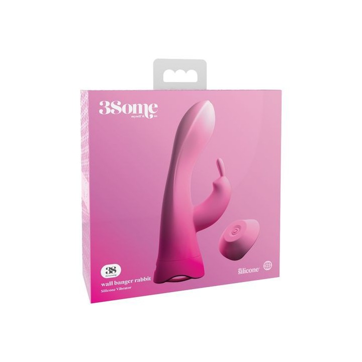 VIBRADOR RABBIT MULTIFUNCIÓN CONTROL REMOTO Y VENTOSA DESMONTABLE