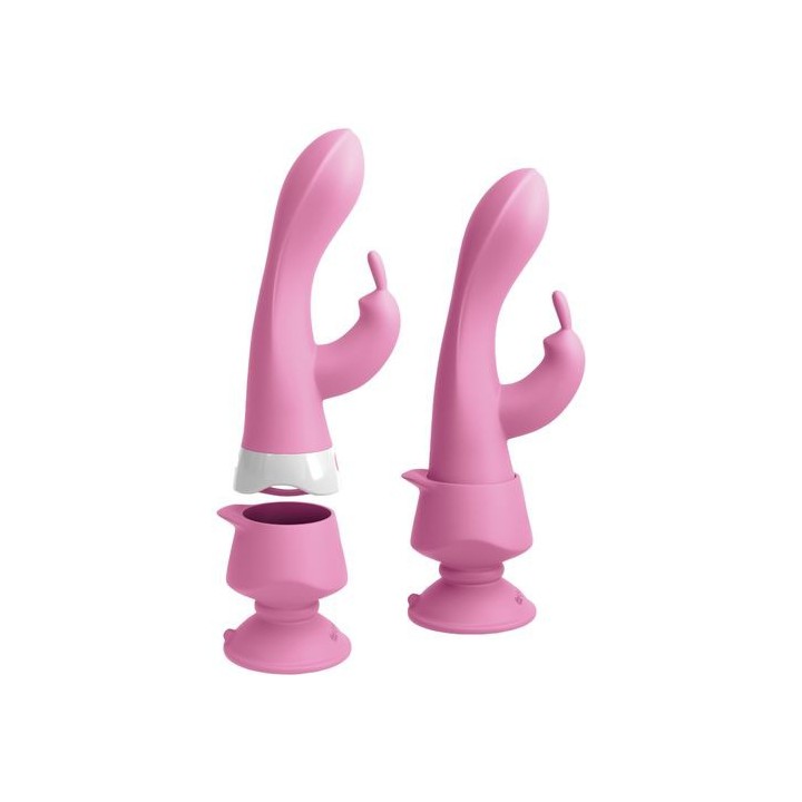 VIBRADOR RABBIT MULTIFUNCIÓN CONTROL REMOTO Y VENTOSA DESMONTABLE