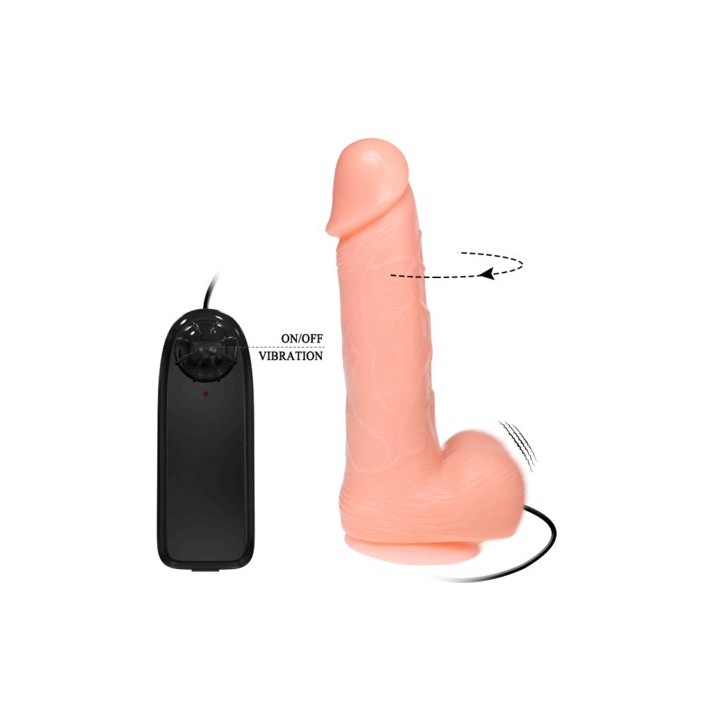 DILDO DONG VIBRADOR CON ROTACIÓN