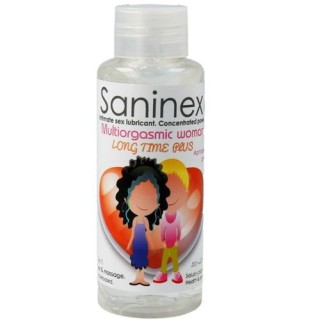 SANINEX MULTIORGASMIC WOMAN LONG TIME PLUS 2 EN 1 LUBRICANTE