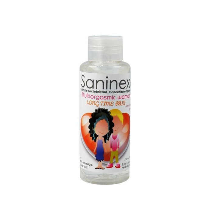 SANINEX MULTIORGASMIC WOMAN LONG TIME PLUS 2 EN 1 LUBRICANTE