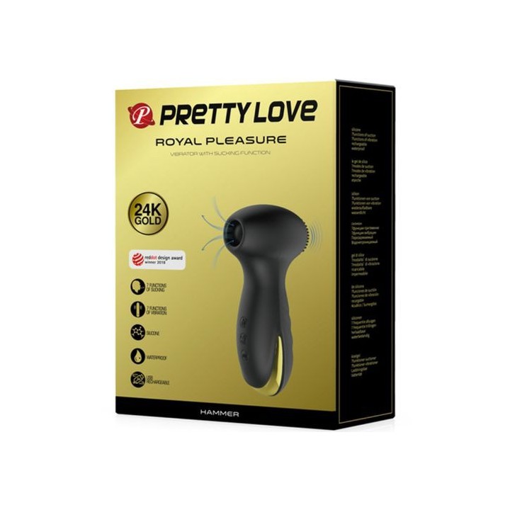 PRETTY LOVE HAMMER VIBRATION & SUCTION FUNCTION MASAJEADOR agotado temporalmente