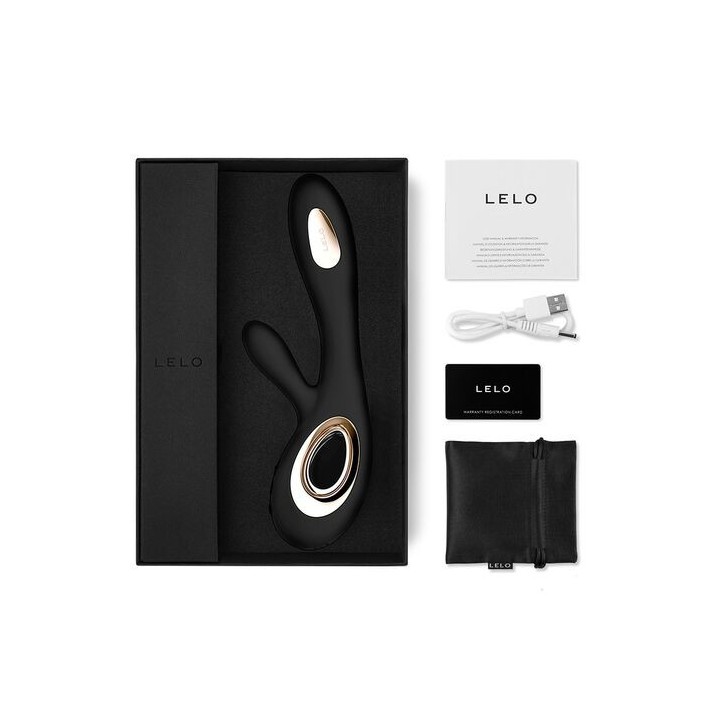 LELO SORAYA WAVE BLACK VIBRADOR RECARGABLE USB