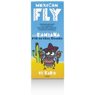 MEXICAN FLY TABLETAS AFRODISIACAS 15 TABS.