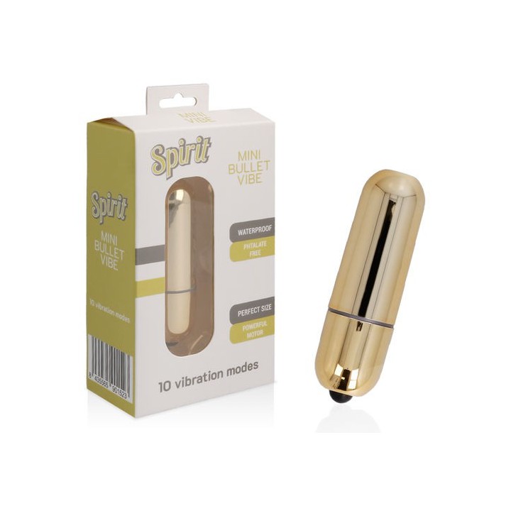 SPIRIT MINI BULLET BALA VIBRADORA 10 FUNCTIONS