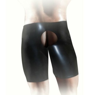 FISTIT LATEX SHORT UNISEX PANTALÓN CORTO CON ABERTURA DE LATEX S/M