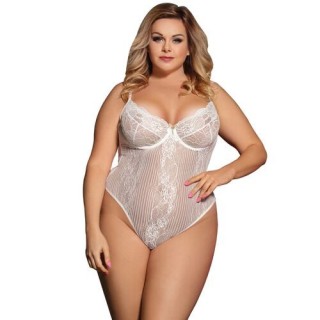 BODY BLANCO WHITE TEDDY PLUS SIZE