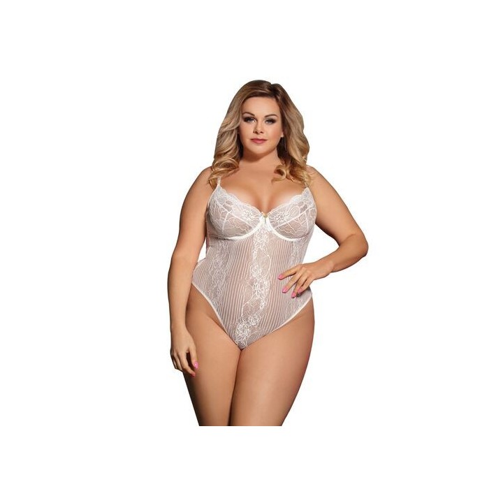 BODY BLANCO WHITE TEDDY PLUS SIZE