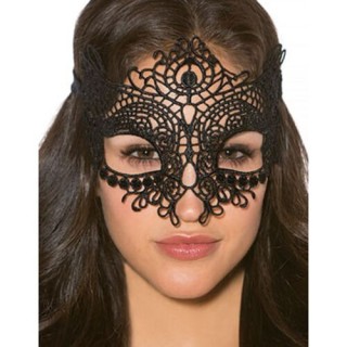 QUEEN LINGERIE BLACK LACE MASK ANTIFAZ DE ENCAJE