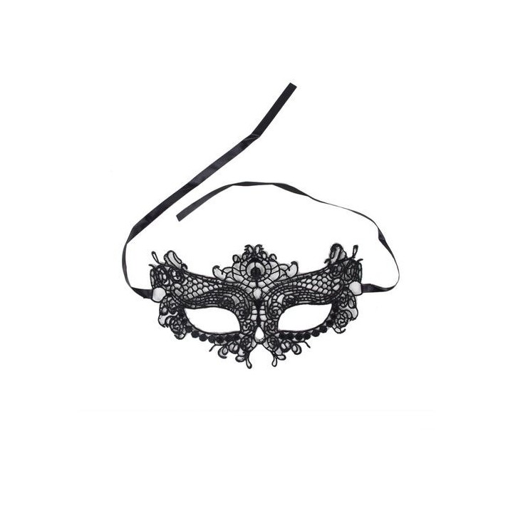 QUEEN LINGERIE BLACK LACE MASK ANTIFAZ DE ENCAJE