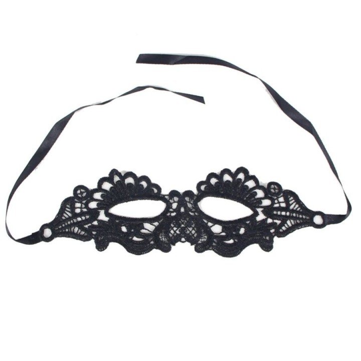 QUEEN LINGERIE BLACK LACE MASK ANTIFAZ DE ENCAJE