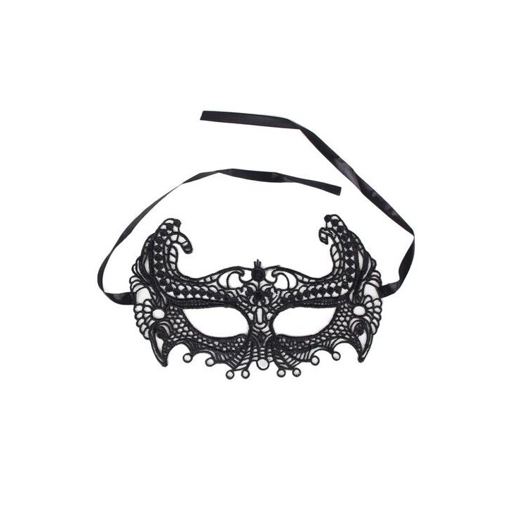 QUEEN LINGERIE BLACK LACE MASK ANTIFAZ DE ENCAJE