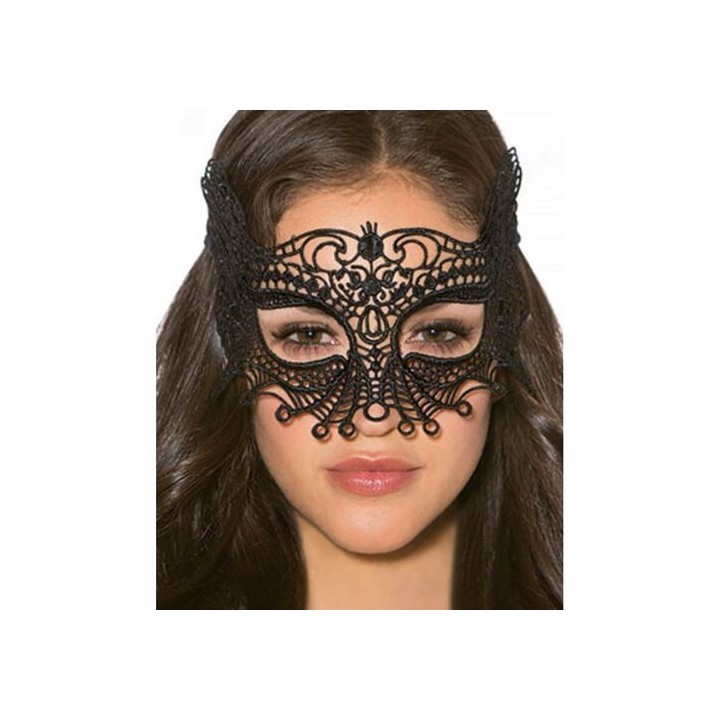 QUEEN LINGERIE BLACK LACE MASK ANTIFAZ DE ENCAJE