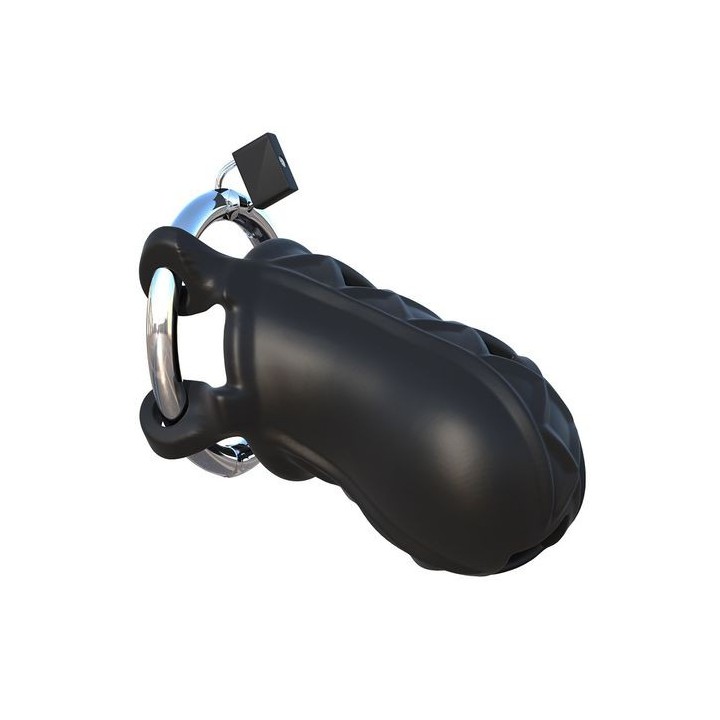 FANTASY C-RINGZ EXTREME SILICONE COCK BLOCKER JAULA PARA PENE