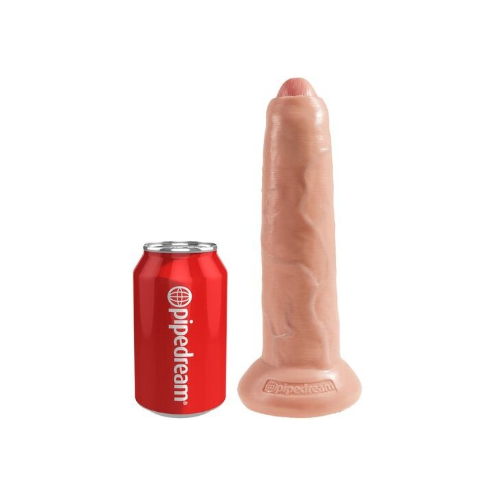 KING COCK UNCUT BROWN DILDO REALÍSTICO MARRÓN 25CM